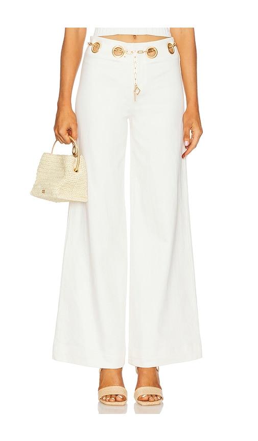 cult gaia sydney pant in white.