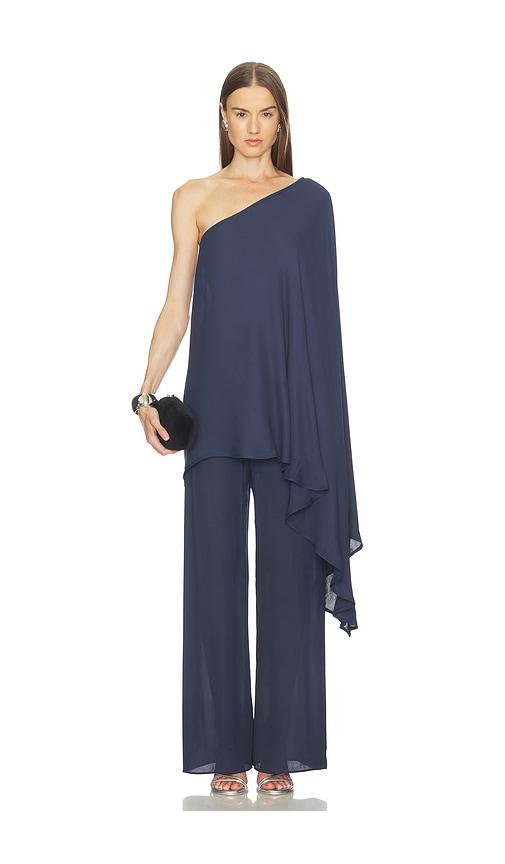 cult gaia tajisha top in navy.