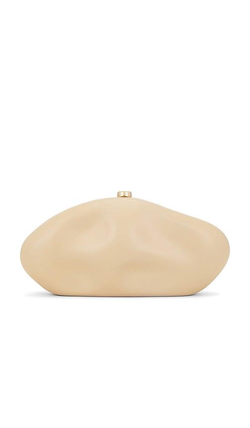 cult gaia the caldera clutch in tan.