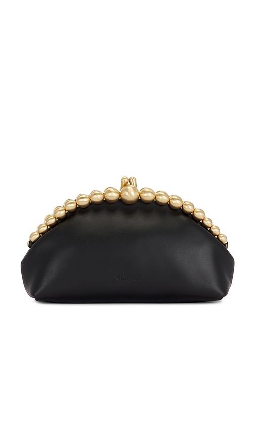 cult gaia una clutch in black.