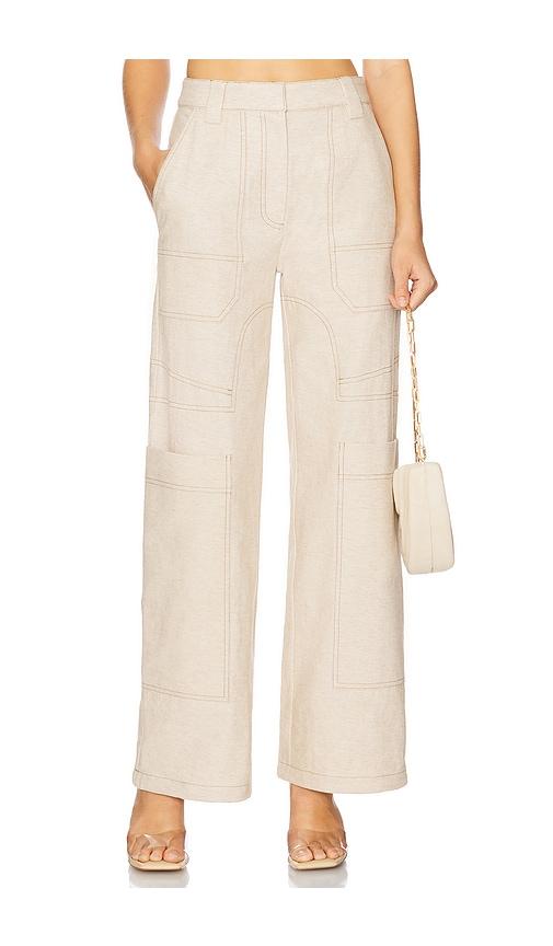 cult gaia wynn pant in neutral.