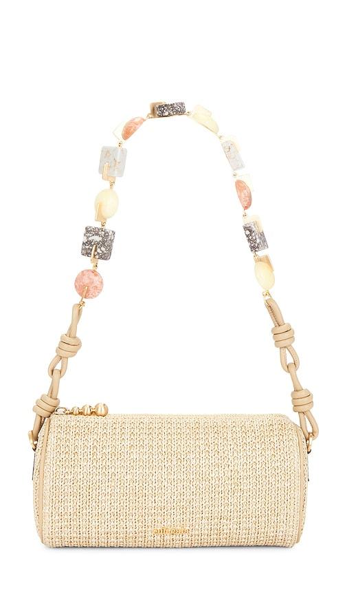 cult gaia zozina shoulder bag in tan.