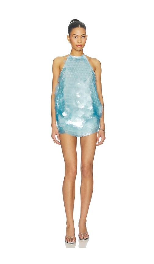 cultnaked museum dress in baby blue.