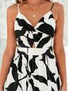 cupshe maxi dresses for women v neck beach floral sleeveless casual cutout sun dresses summer formal dress black printed, s