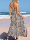 cupshe womens summer maxi dress 2025 sleeveless long sundresses spaghetti strap flowy boho beach vacation dress blue xl
