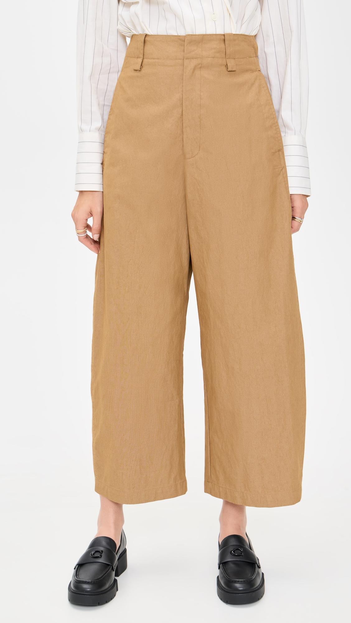 curved leg pants