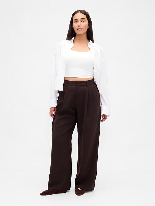 curvy 365 high rise pleated trousers
