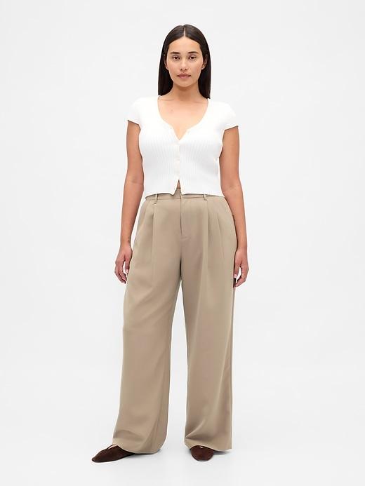 curvy 365 high rise pleated trousers