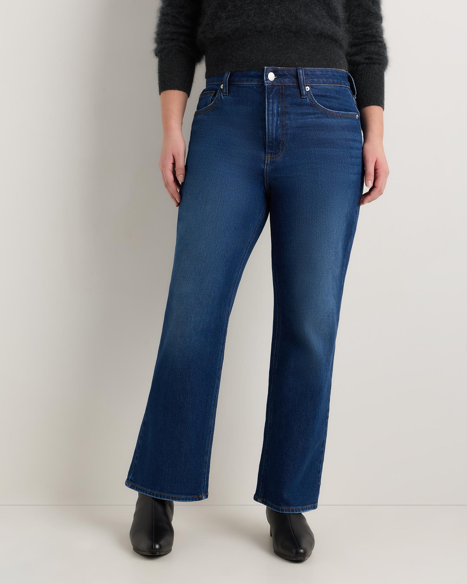 curvy bella stretch relaxed straight jeans