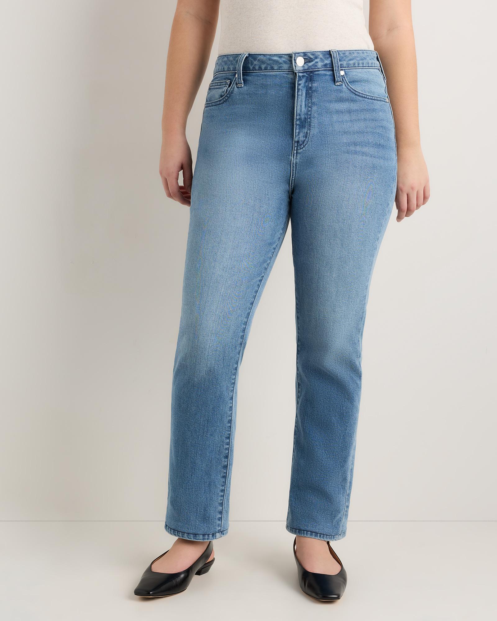 curvy bella stretch straight jeans