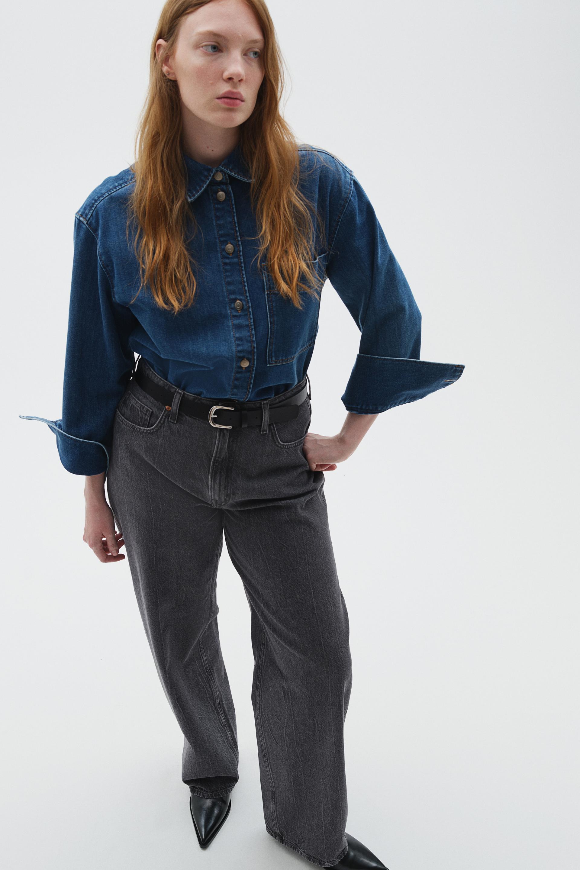 curvy fit baggy high jeans