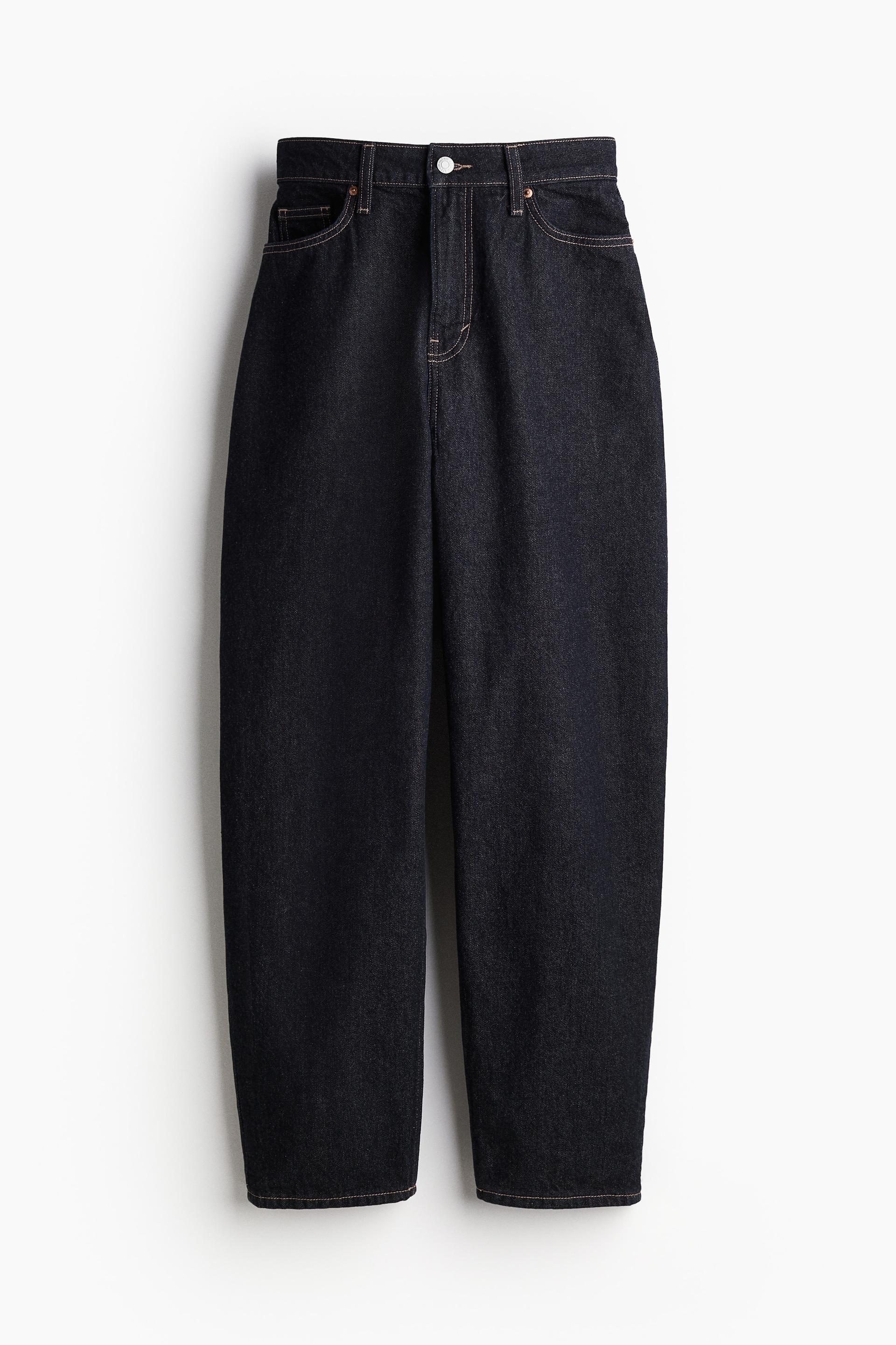 curvy fit barrel high jeans