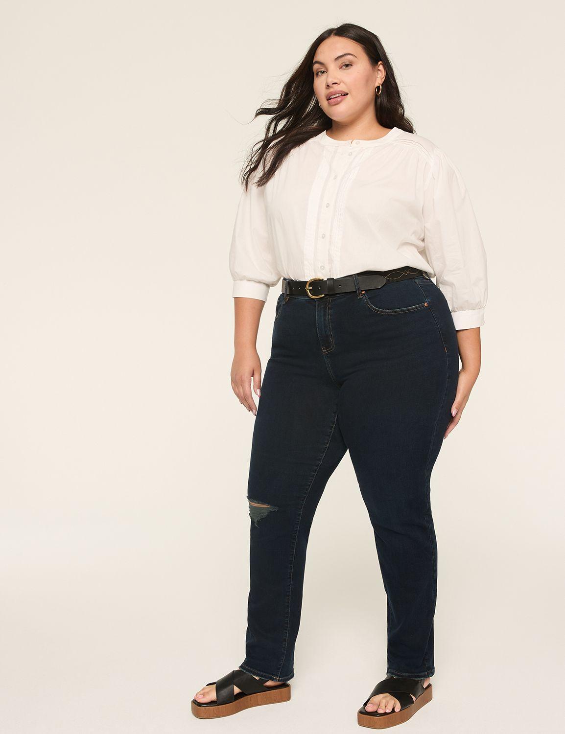 curvy fit dreamfeel high-rise straight jean