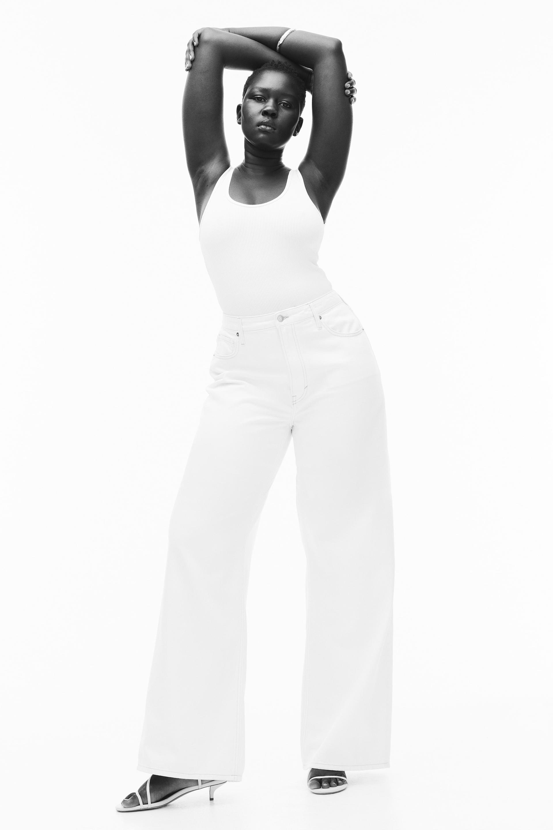 curvy fit feather soft wide ultra high jeans