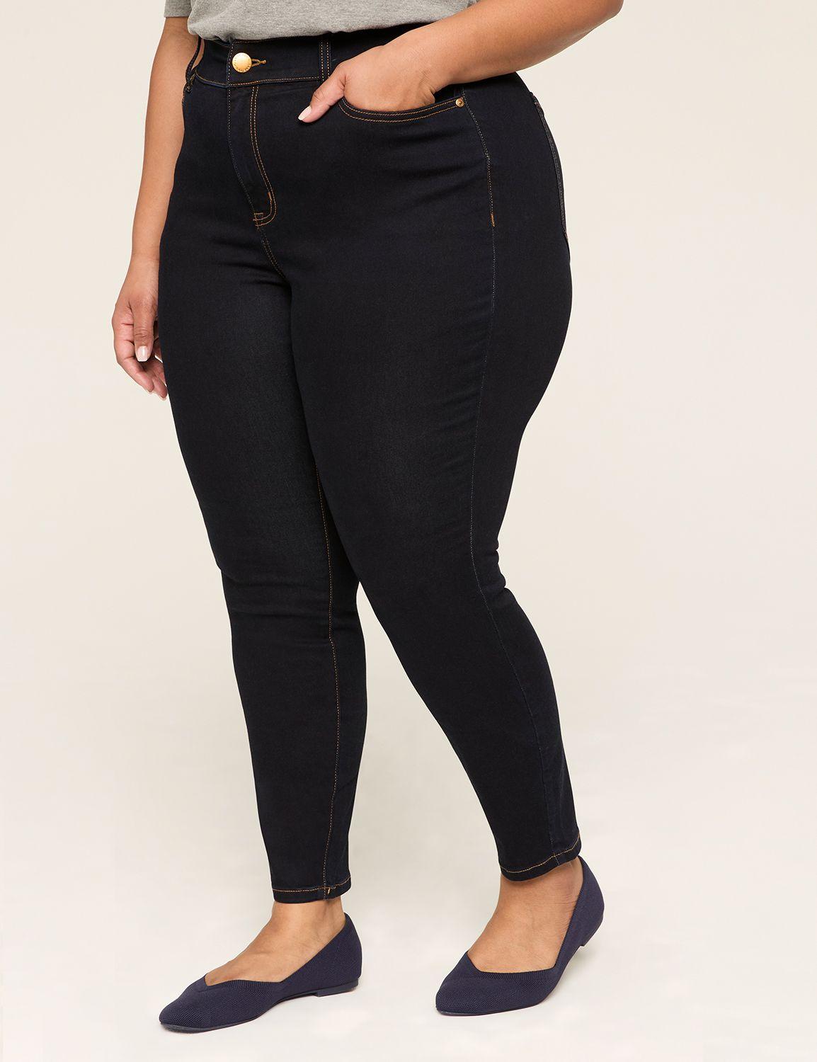 curvy fit high-rise sateen skinny jean
