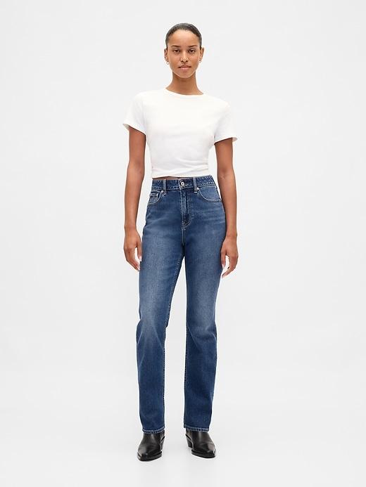 curvy high rise '90s slim straight jeans