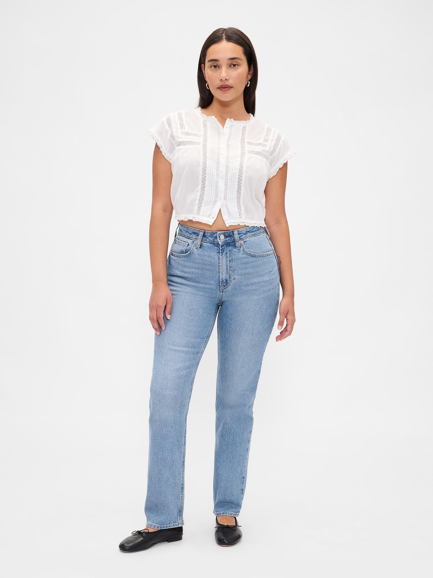 curvy high rise '90s straight jeans