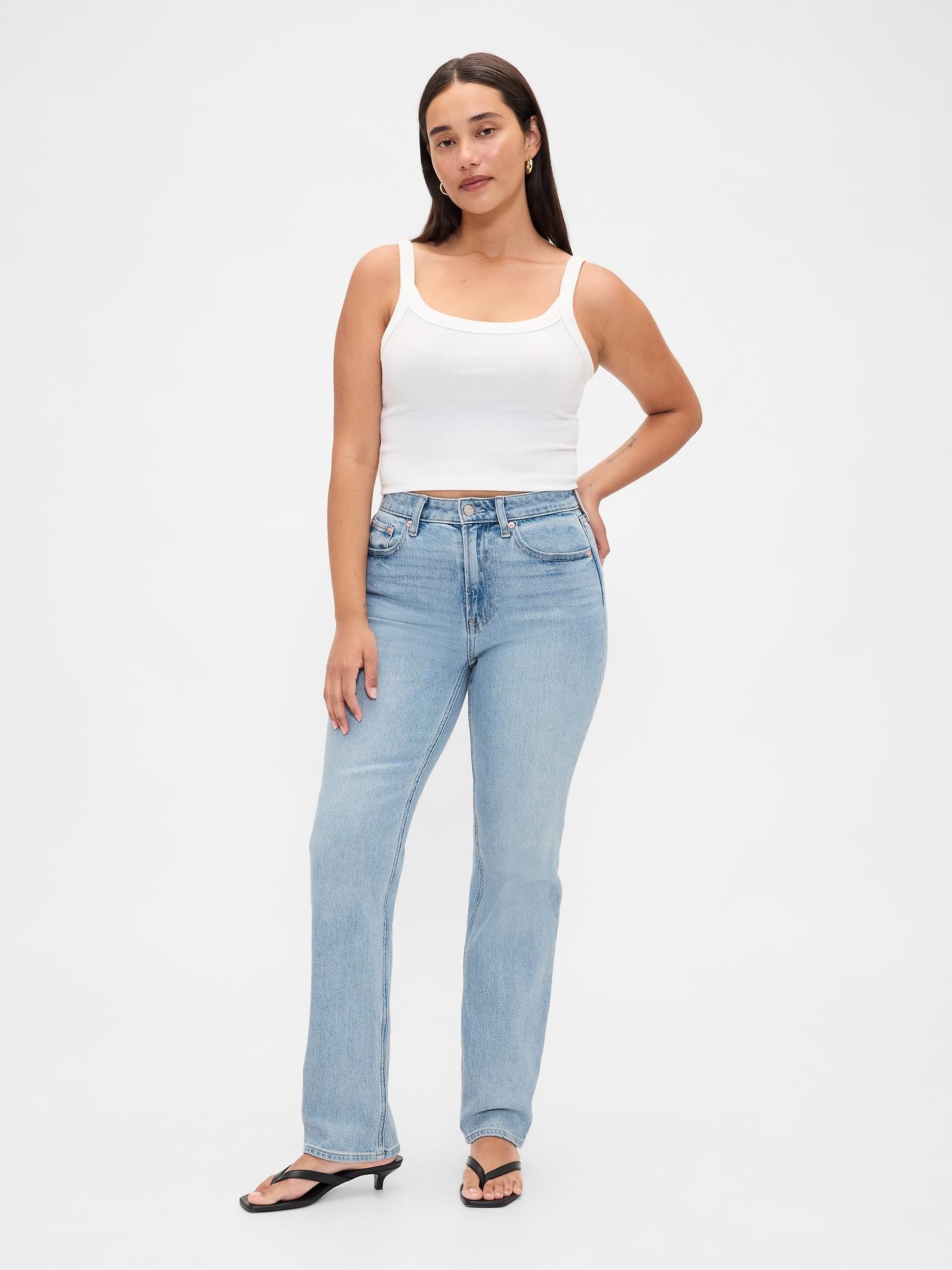curvy high rise '90s straight jeans