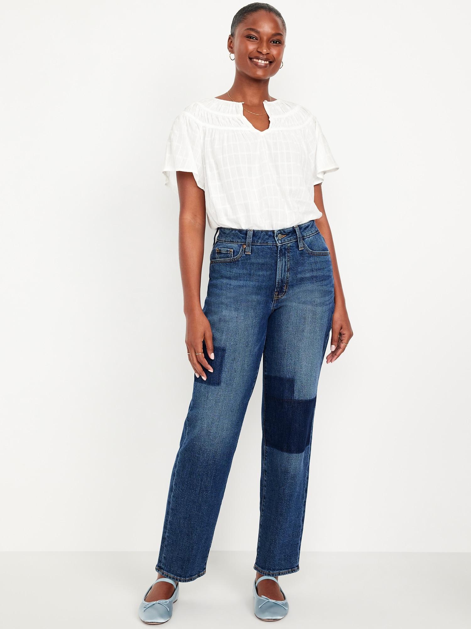 curvy high-waisted og loose jeans