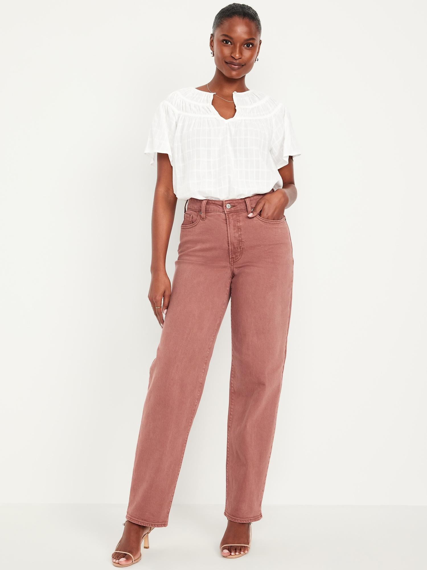 curvy high-waisted og loose jeans