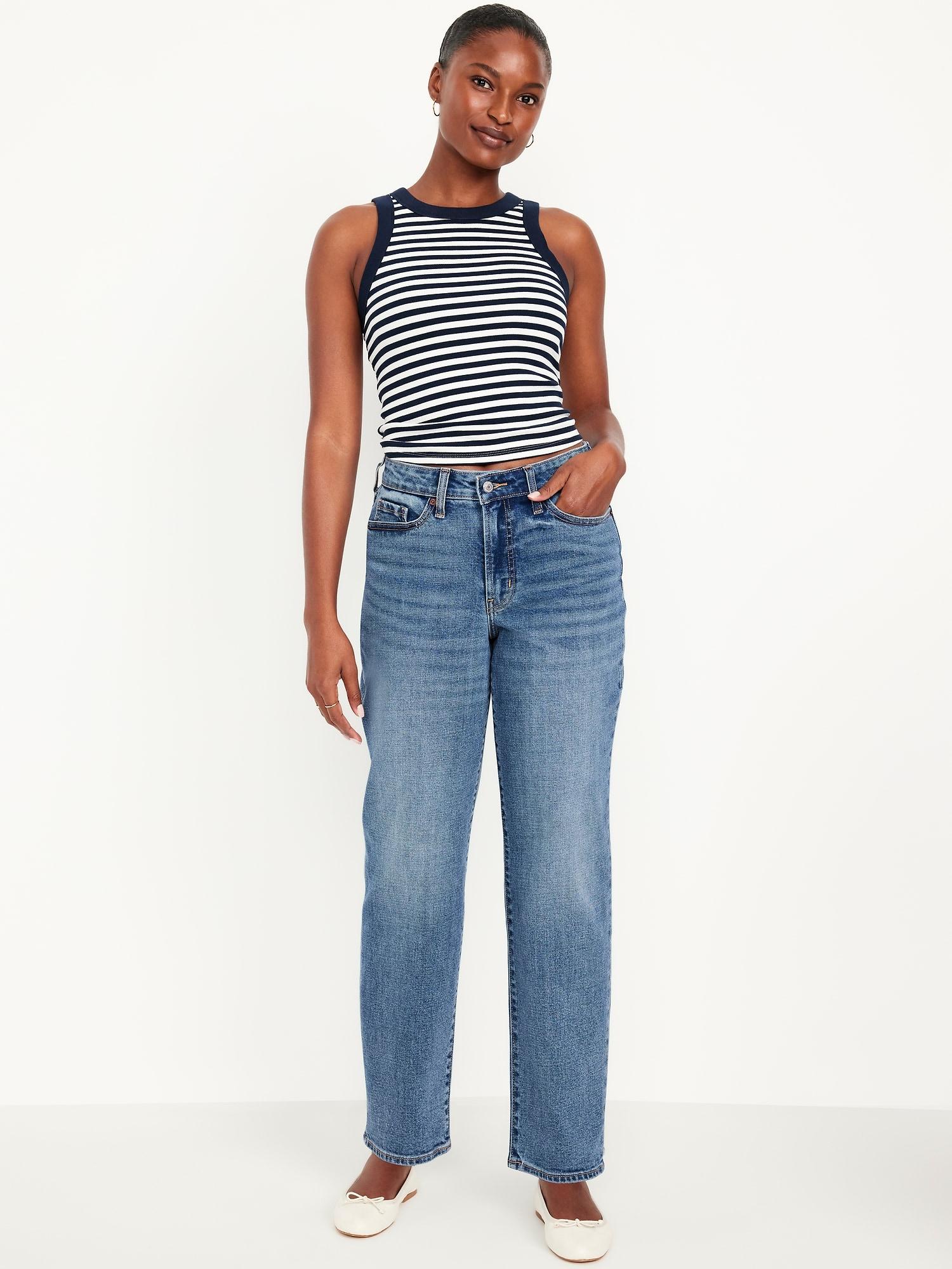 curvy high-waisted og loose jeans