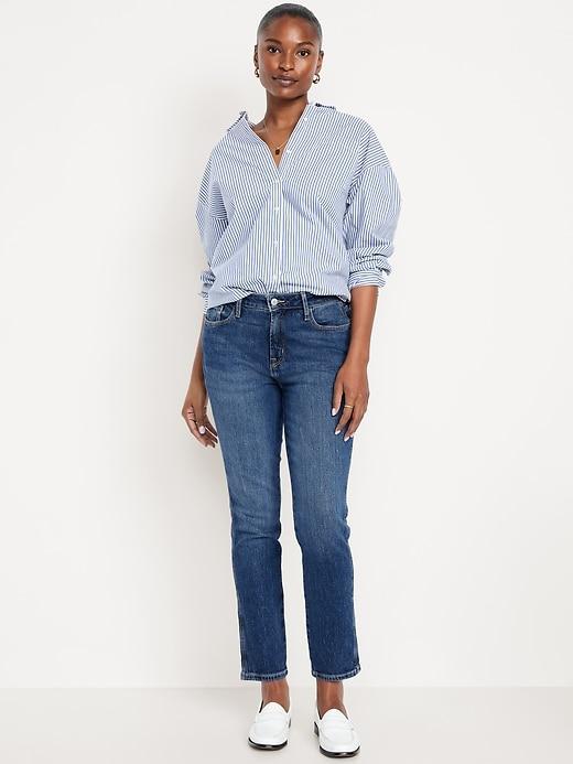 curvy high-waisted vintage slim jeans