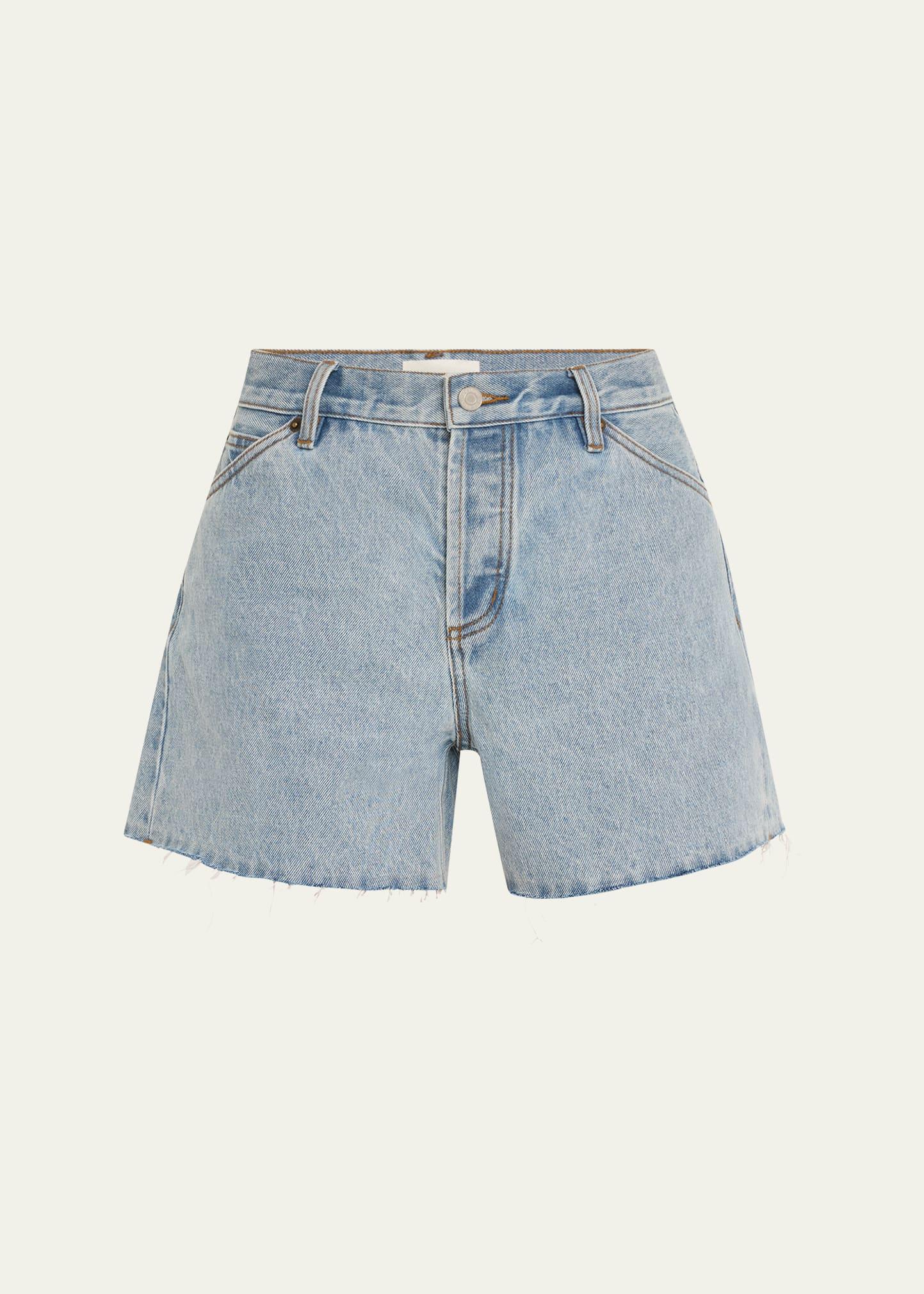 cut-off denim shorts