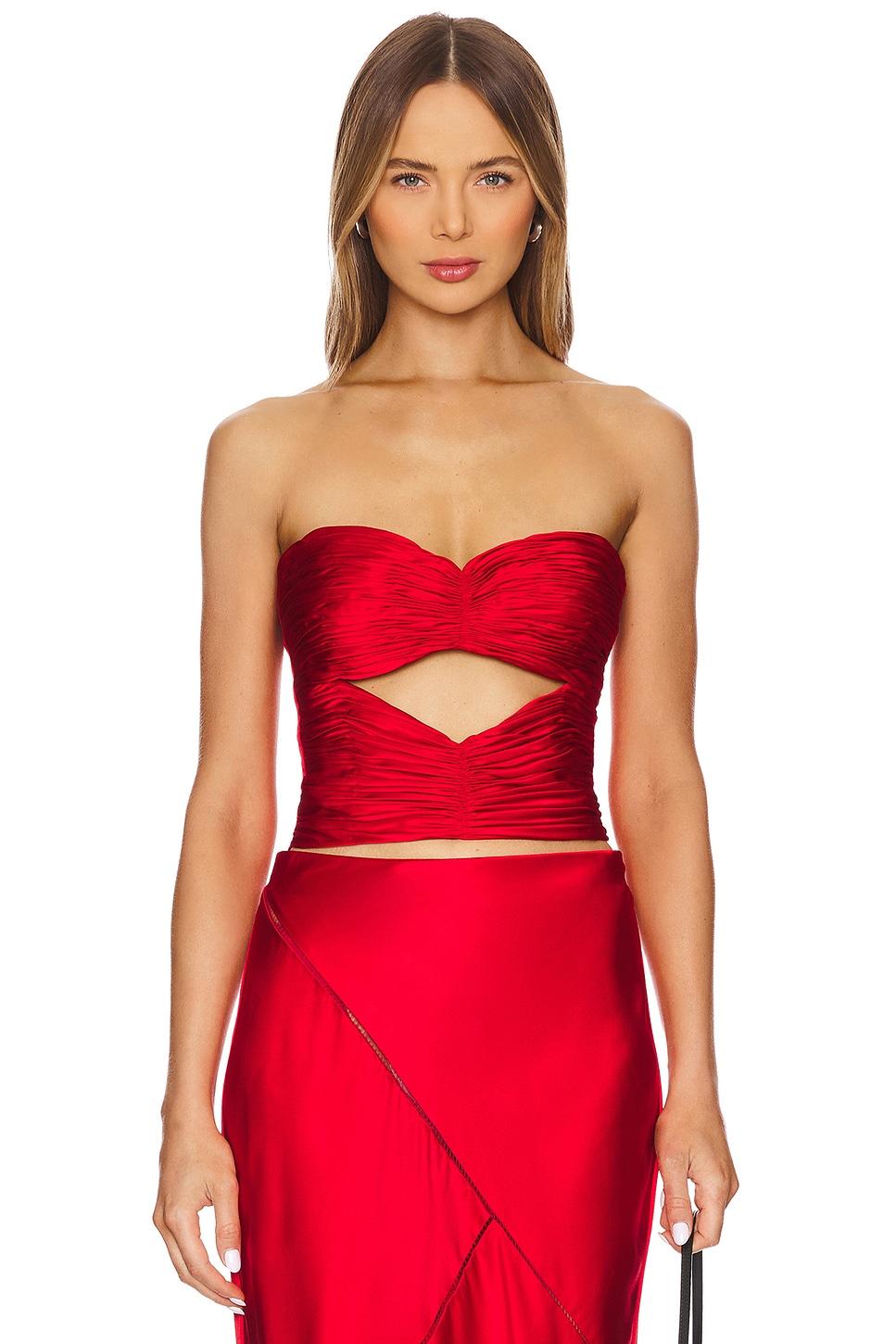 cut out bustier top