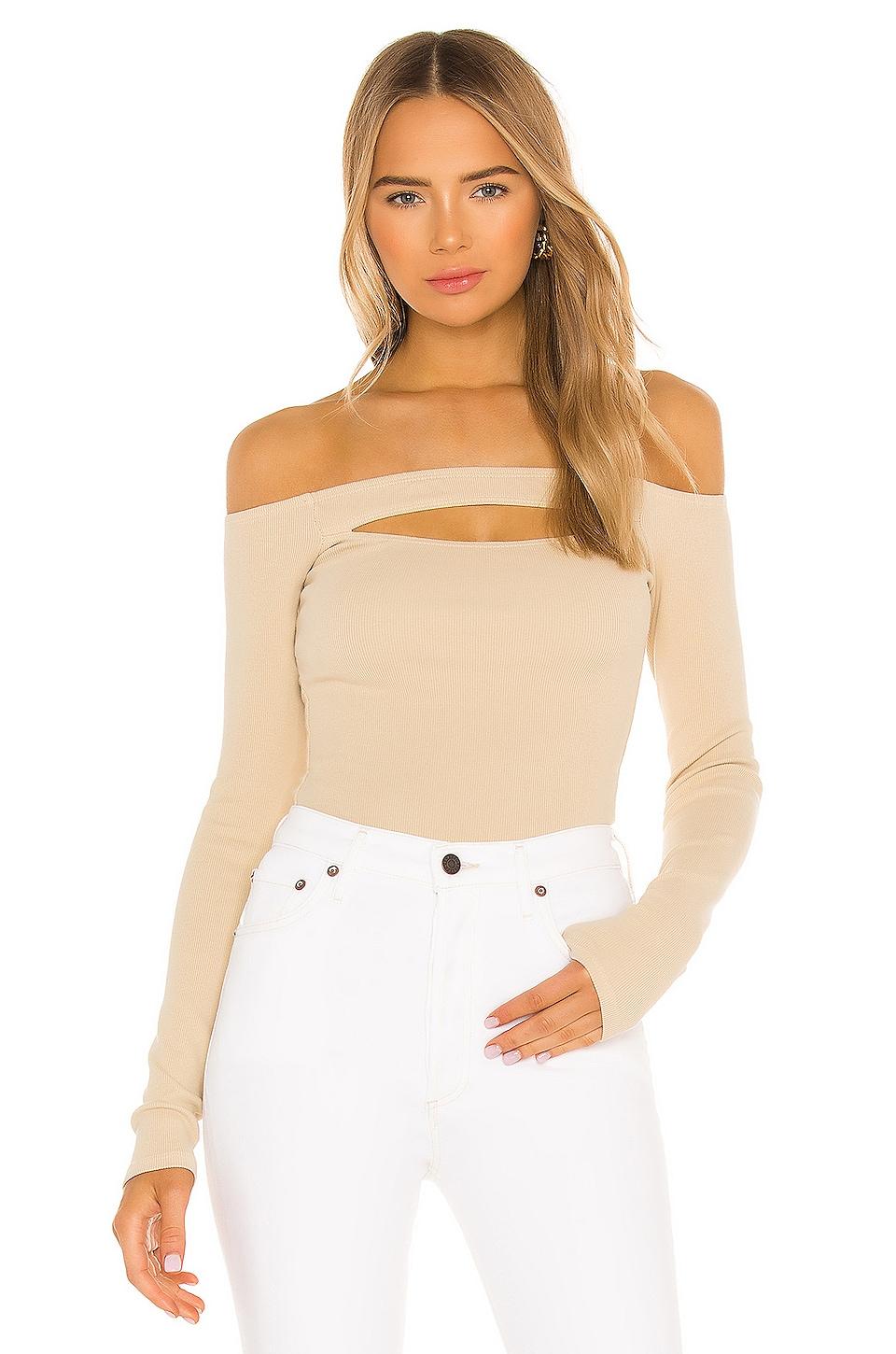 cut out off shoulder top