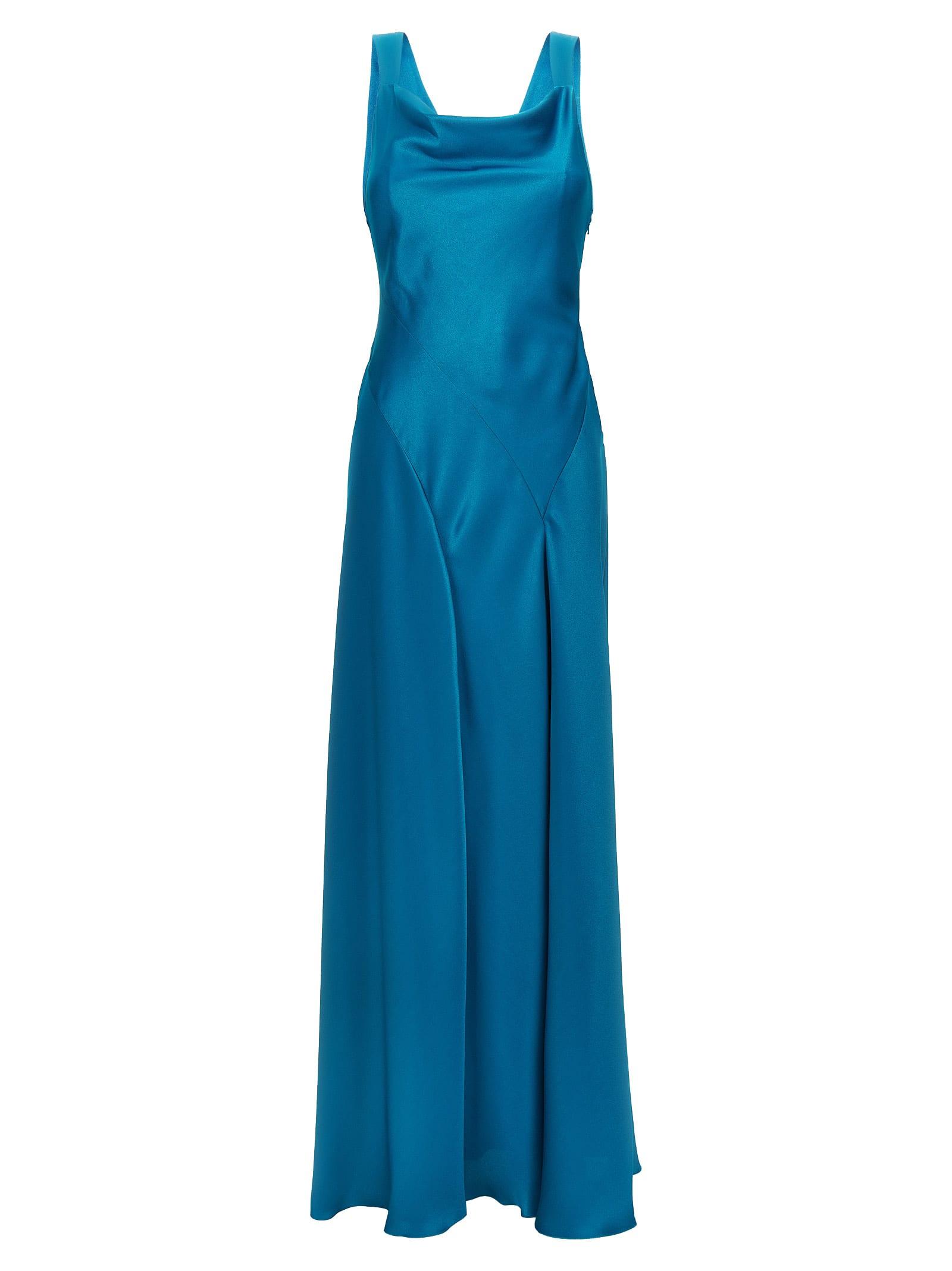 cut-out satin dress
