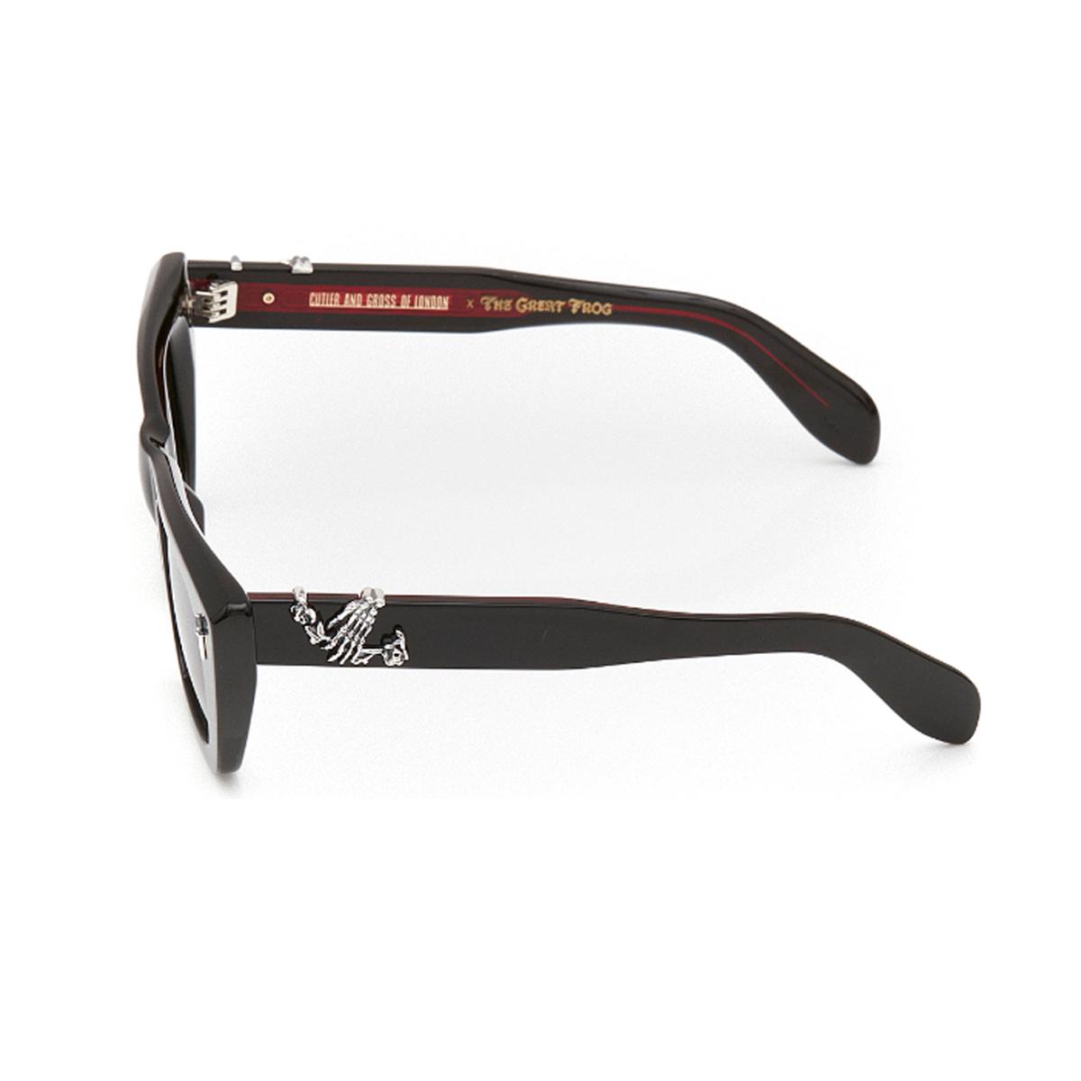 cutler and gross great frog 008 01 nero acetate occhiali sole - women