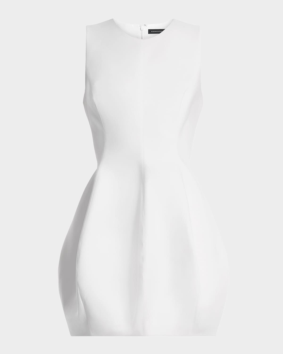 cutout bubble mini dress