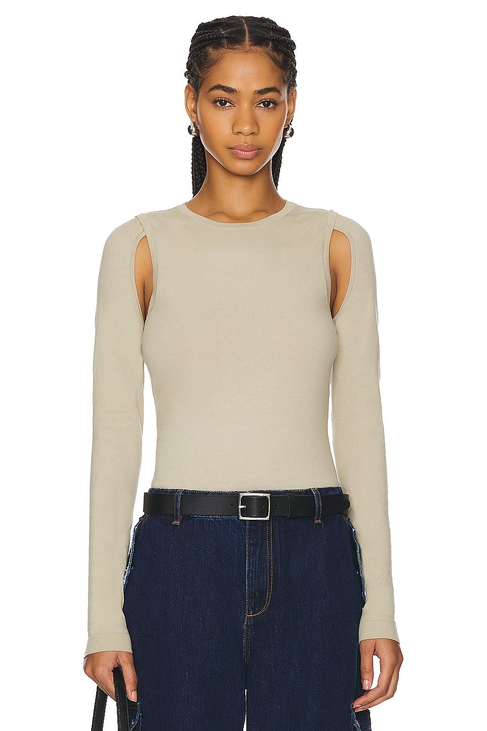 cutout crew tee