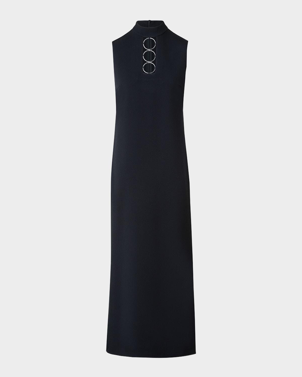 cutout ring hardware wool dress