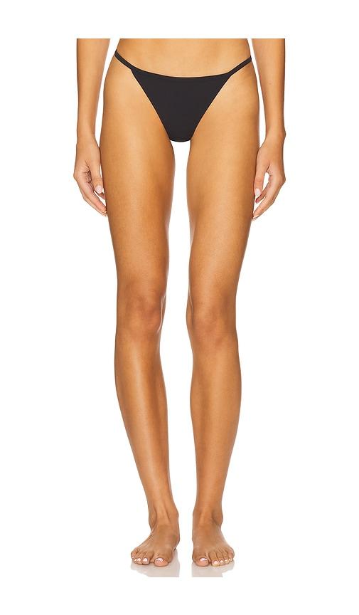 cuup string modal thong in black.