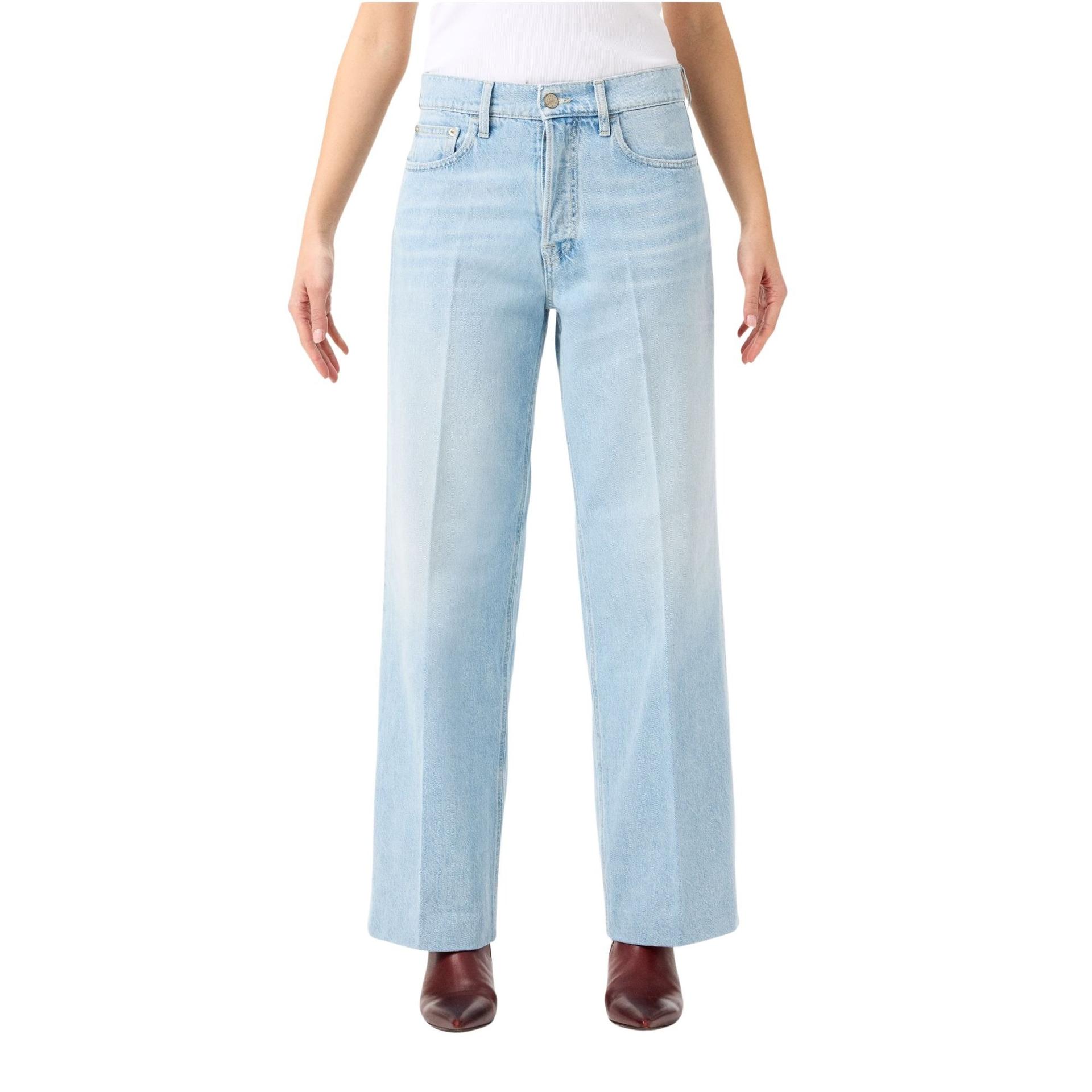 cycle right straight leg blue jean - women