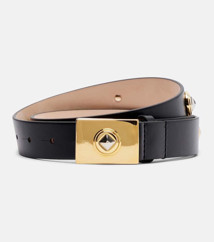 déhanche medora studded leather belt