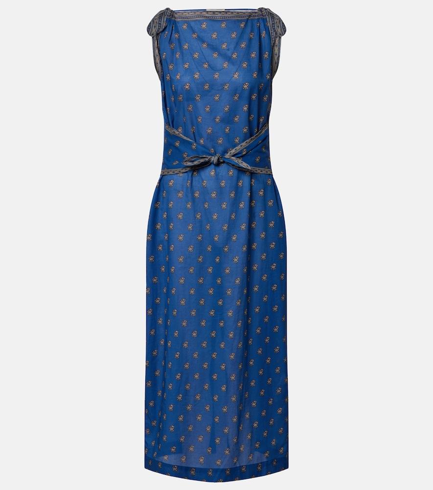 dôen amorette printed midi dress
