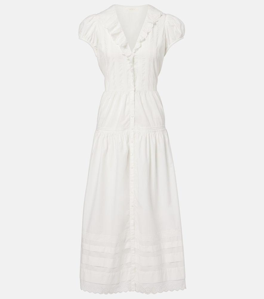 dôen eliette cotton midi dress