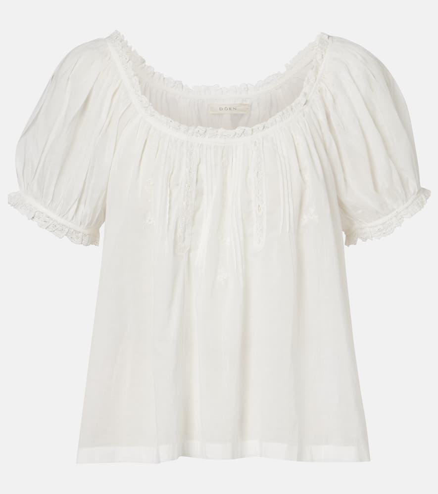 dôen frederica cotton voile top