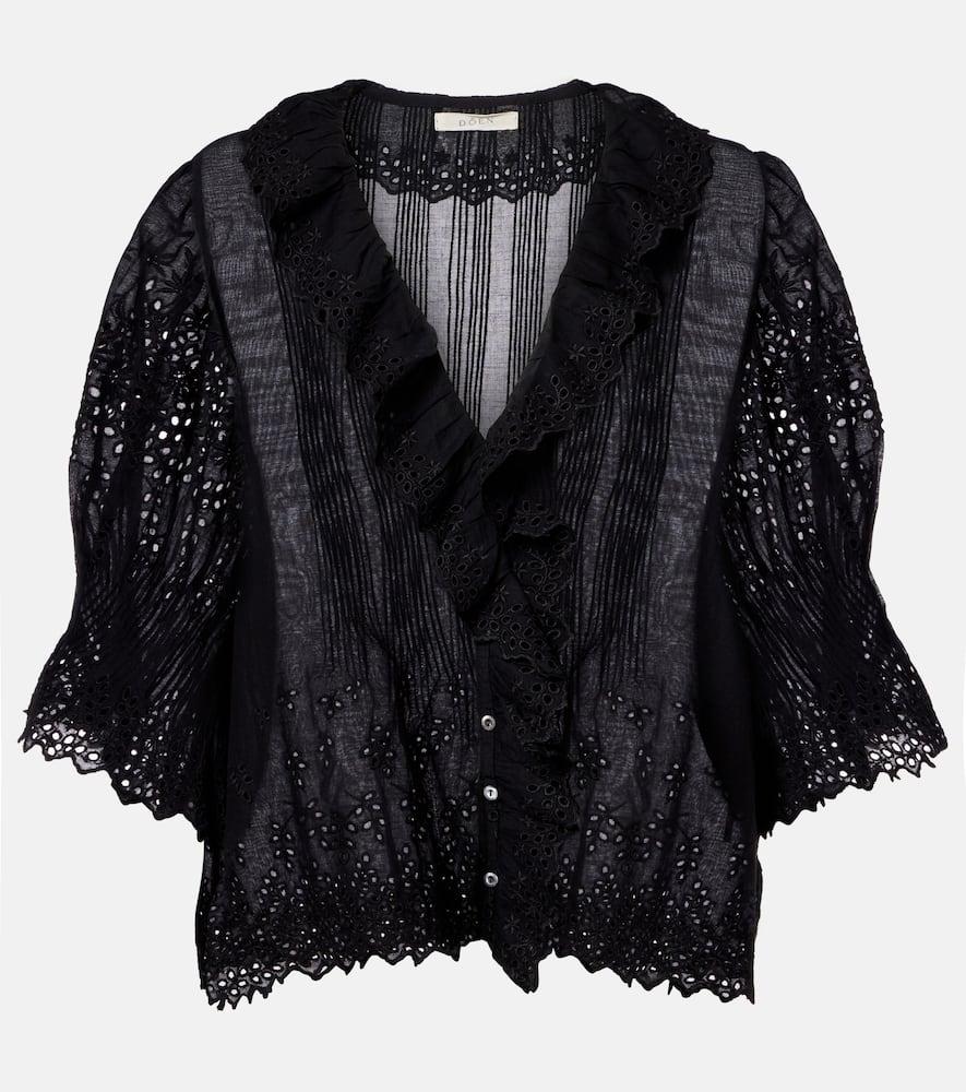 dôen henri pointelle cotton top