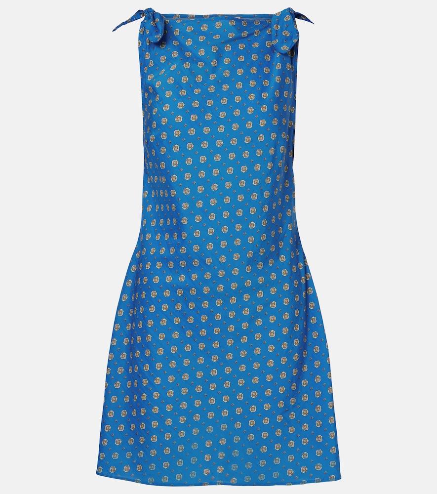 dôen maltina cotton and silk minidress