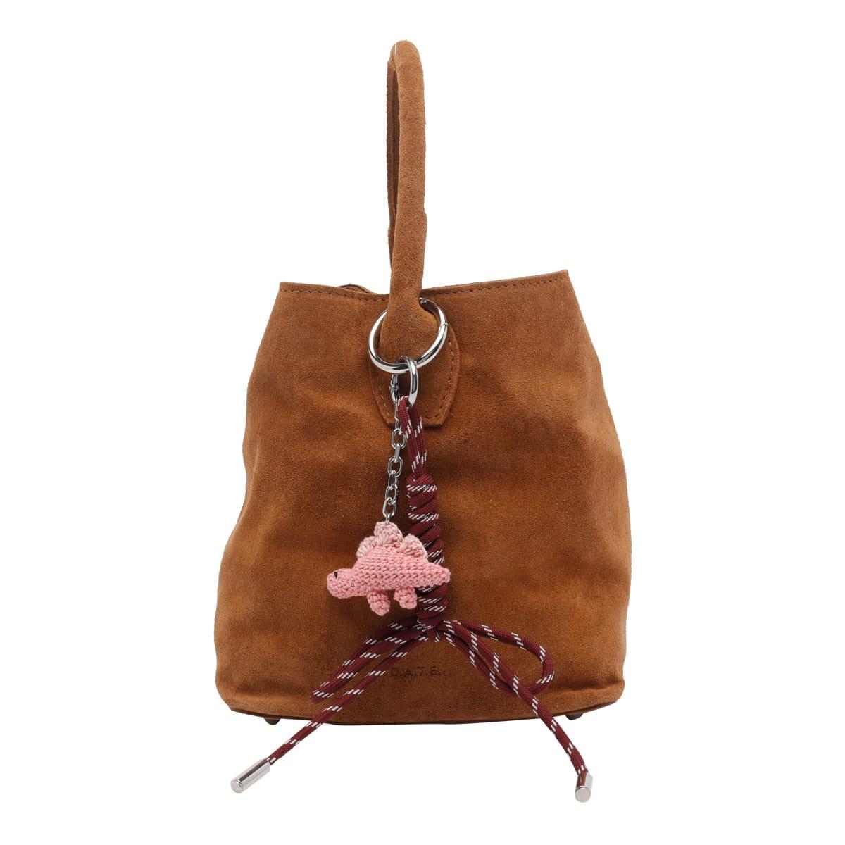 d. a.t. e. suede paniere handbag