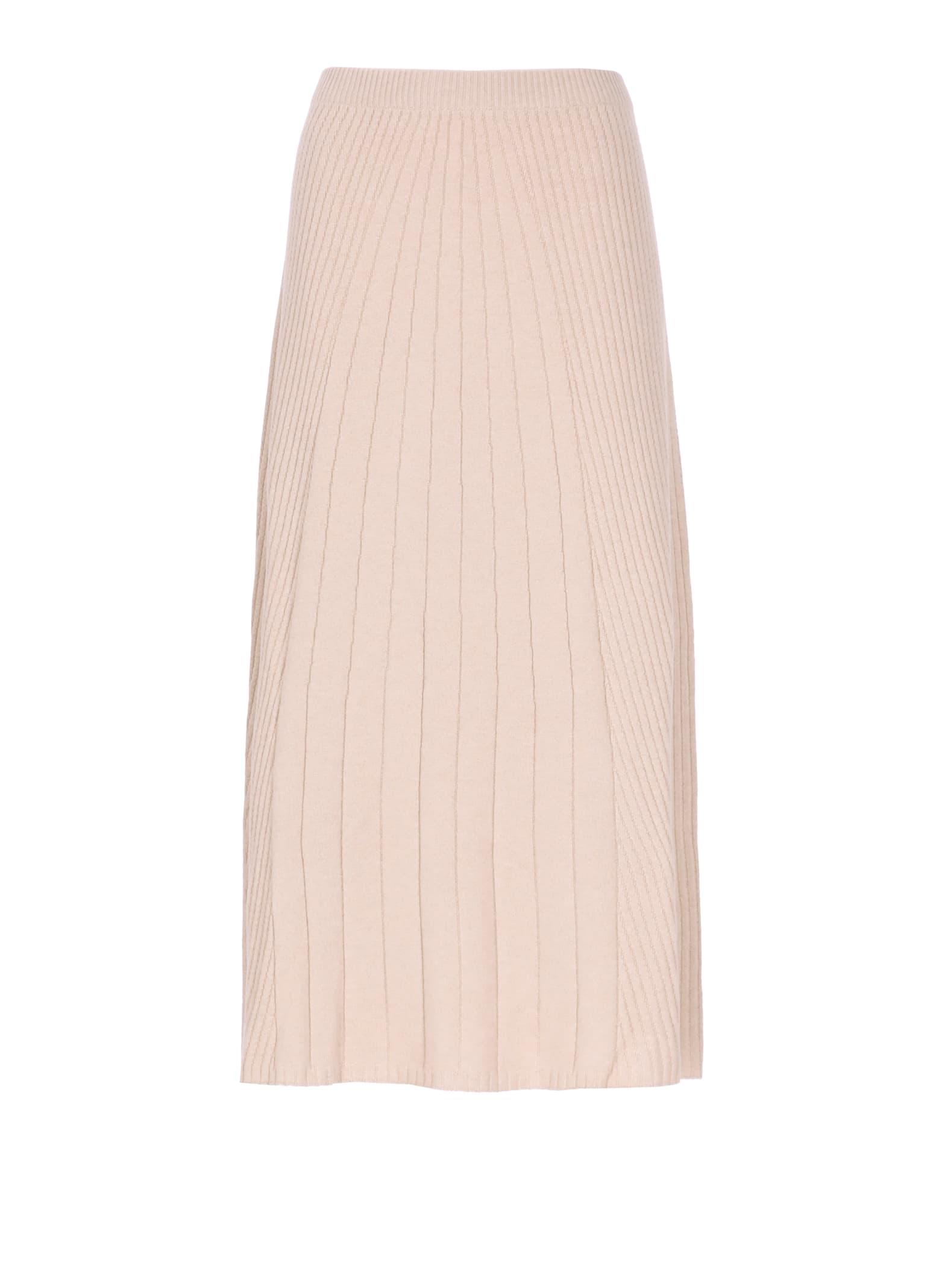 d. exterior cashmere and wool skirt