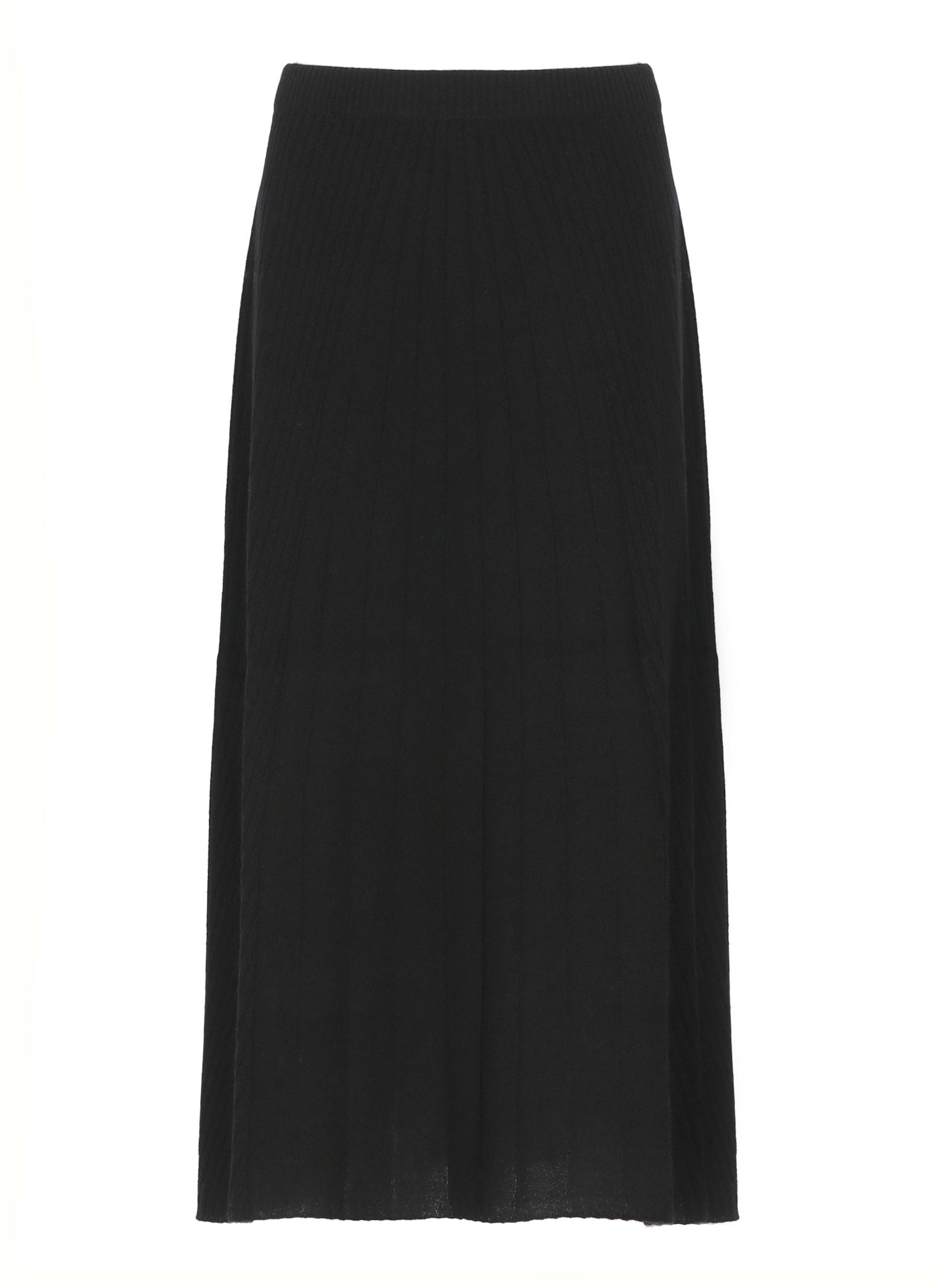 d. exterior cashmere and wool skirt