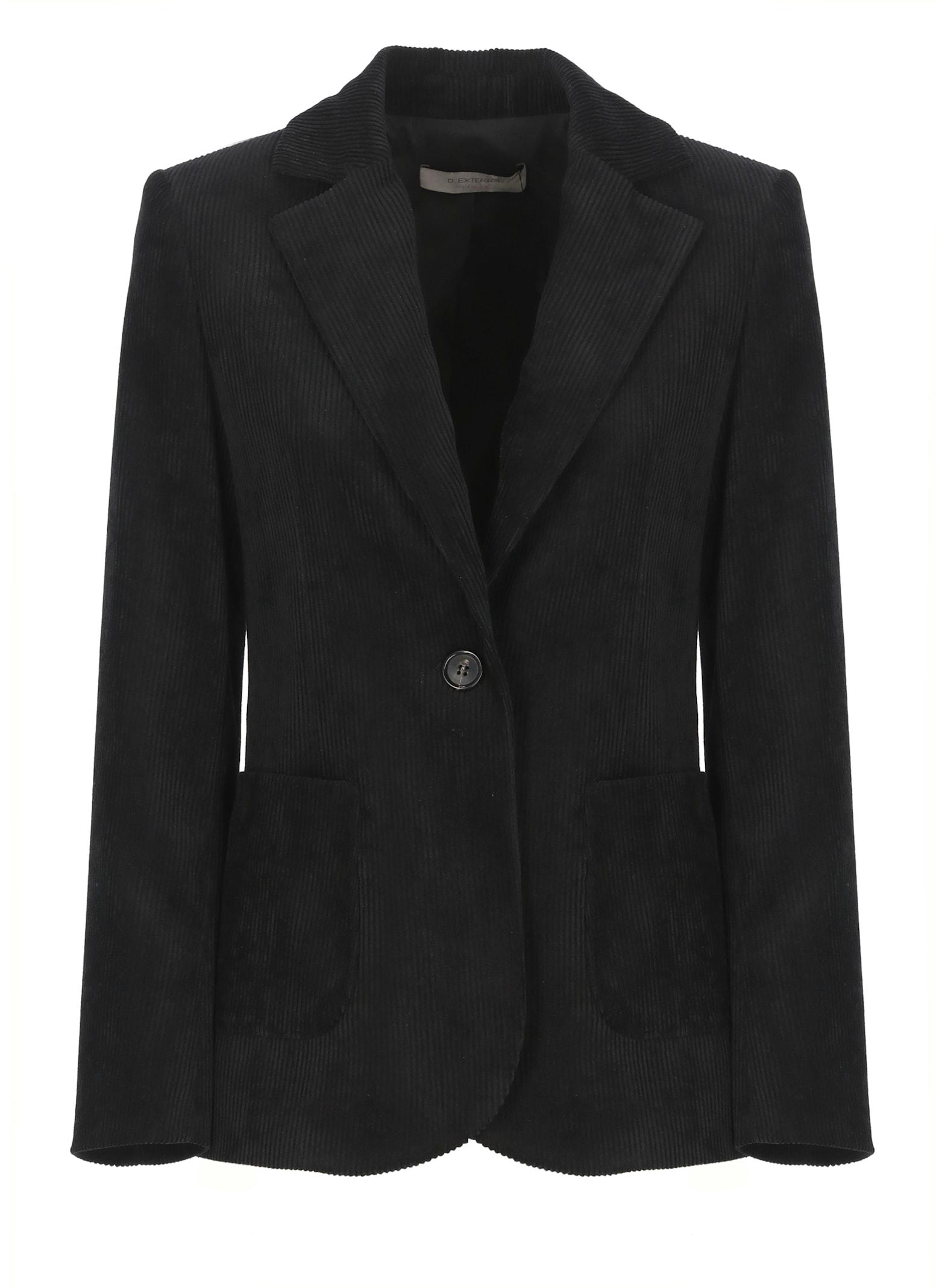 d. exterior corduroy blazer