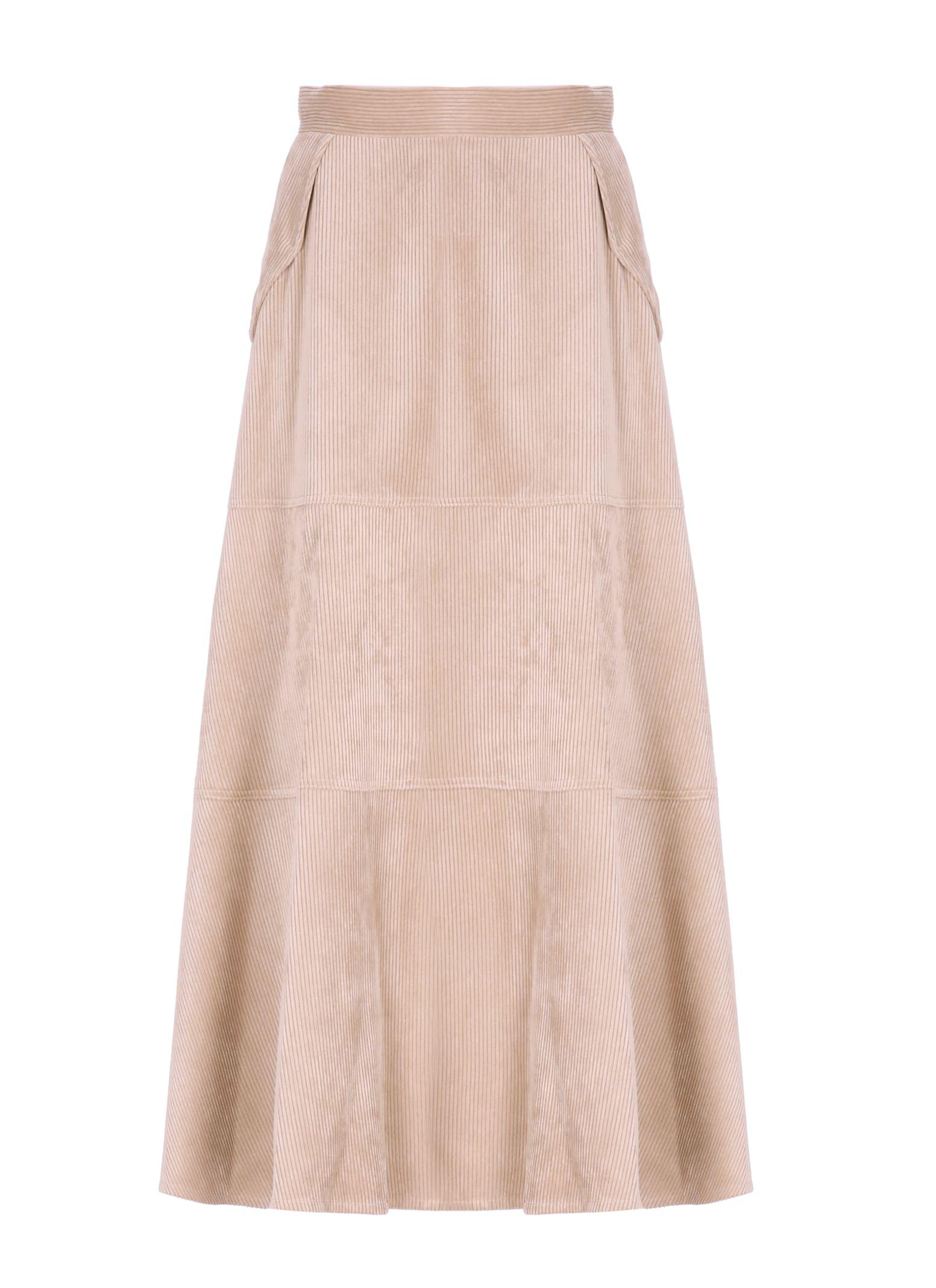 d. exterior corduroy skirt