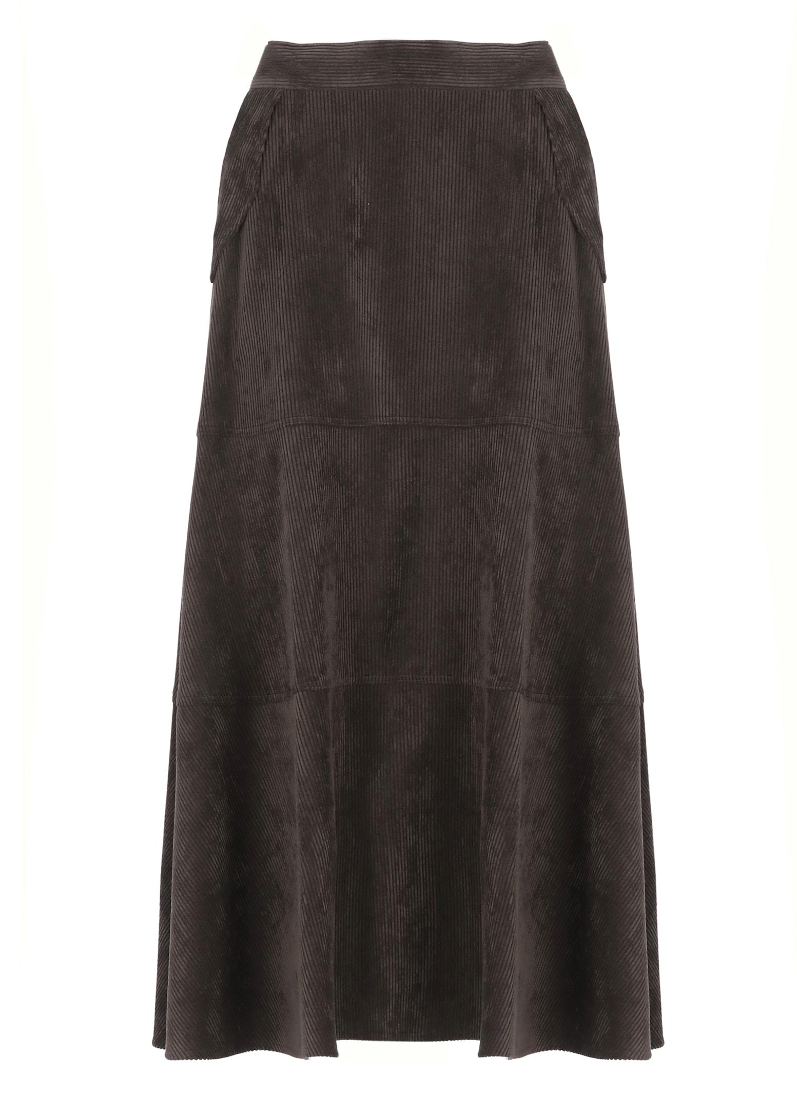 d. exterior corduroy skirt