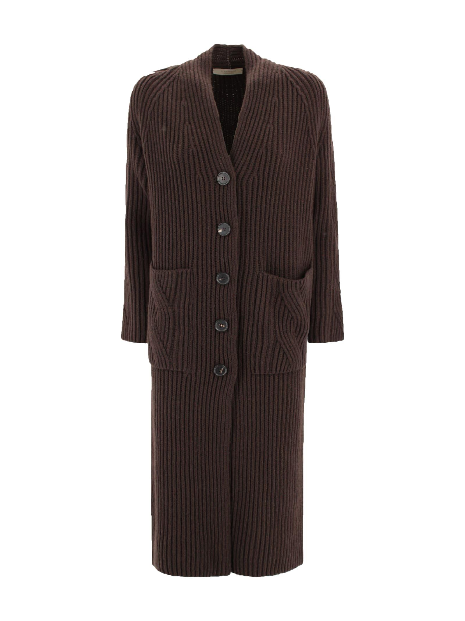 d. exterior long corduroy coat