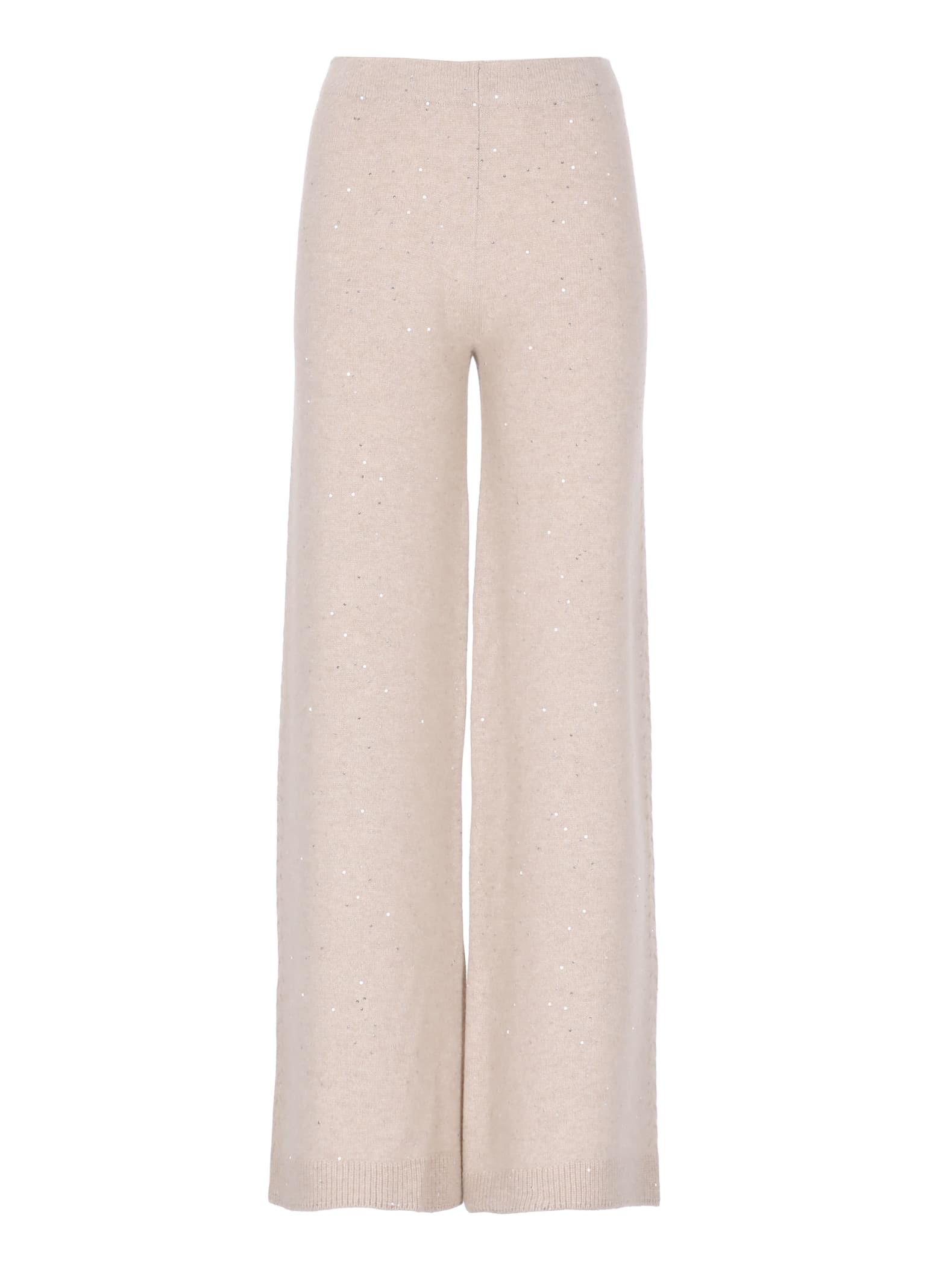 d. exterior palazzo pants with sequins